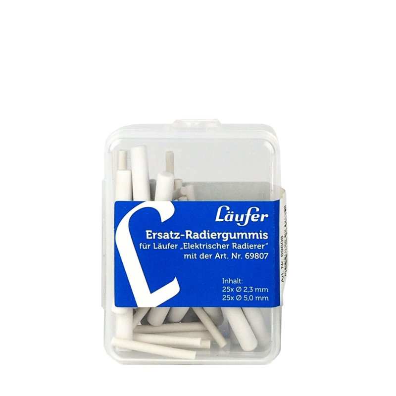 Läufer gomme électrique, pointes interchangeables, bleu, 23 pièces